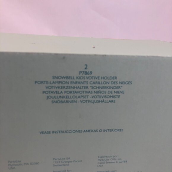 Partylite Snowbell Kids Votive‎ Candle Holder P7869 Snowmen NEW in Box - Picture 16 of 16